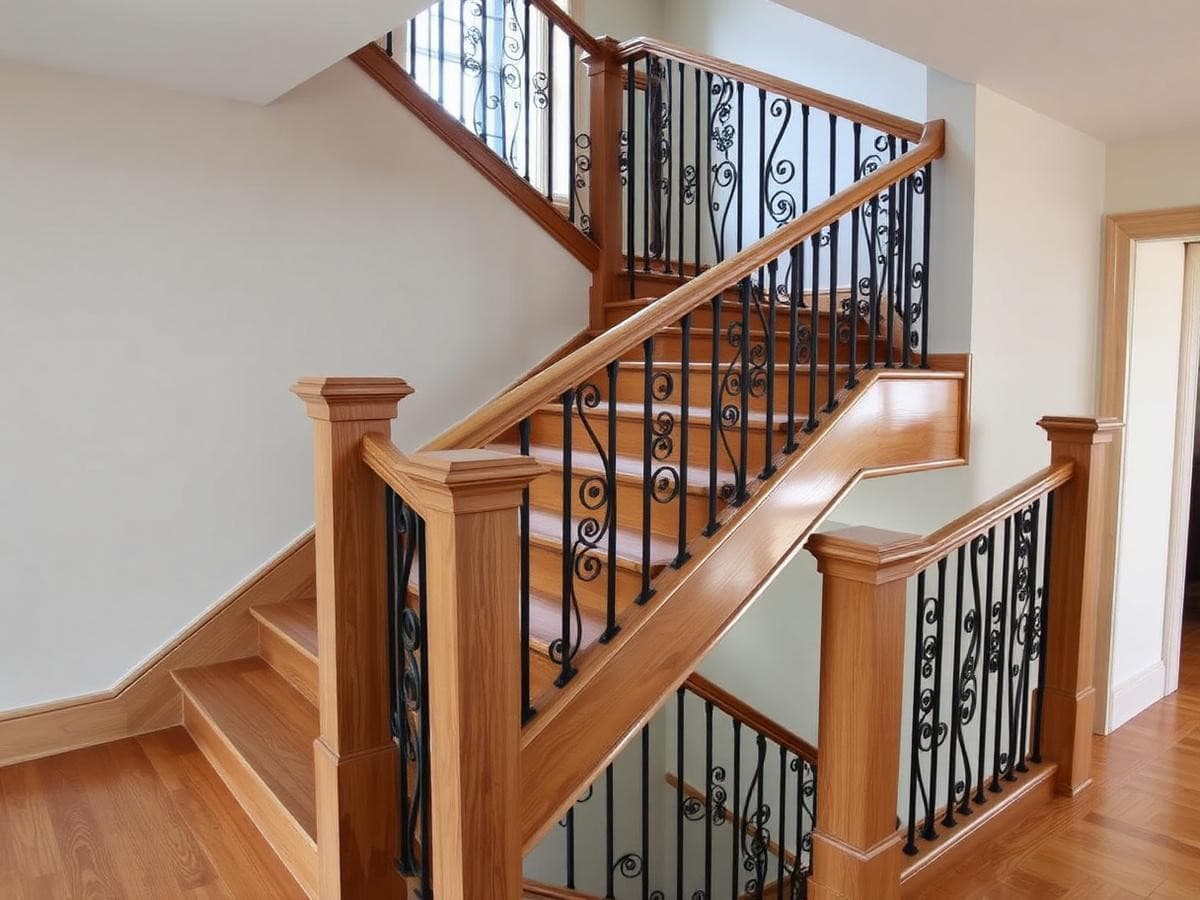 Custom Oak Staircase - After