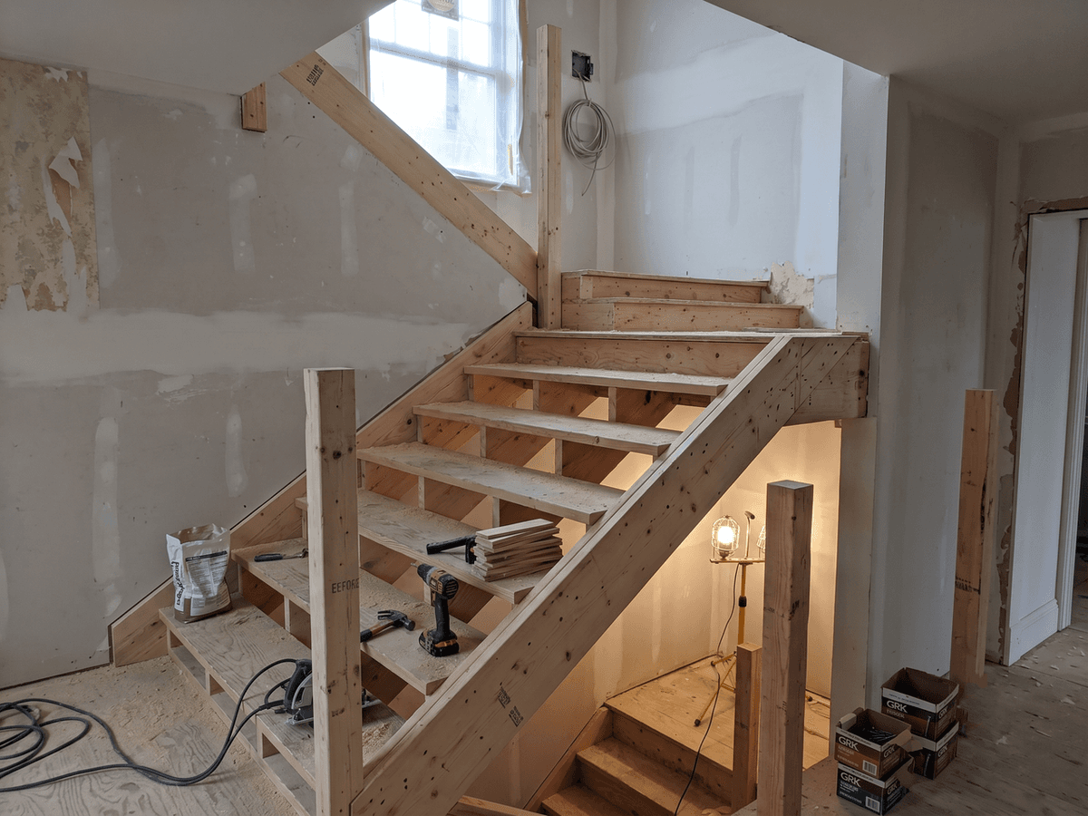 Custom Oak Staircase - Before